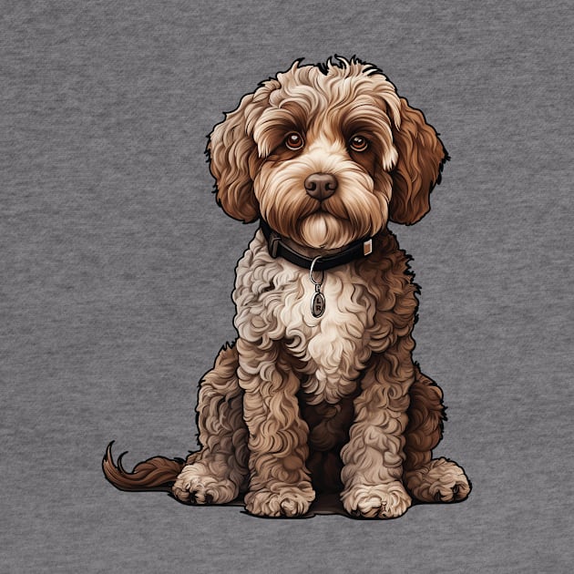 Lagotto Romagnolo Dog Illustration by whyitsme